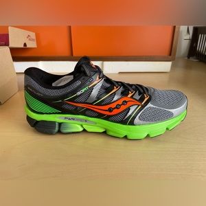 Saucony Zealot ISO - Black Green Orange - Size 10